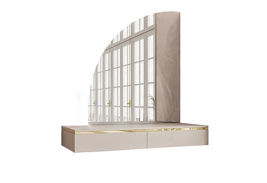 Lookway Schminktisch AURORA-Q KASCHMIR hängender Schminktisch mit Spiegel günstig online kaufen