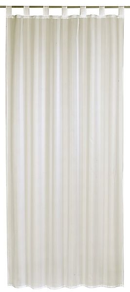 ELBERSDRUCKE Vorhang Gardine mit Schlaufen Update beige 255x140cm halbtrans günstig online kaufen