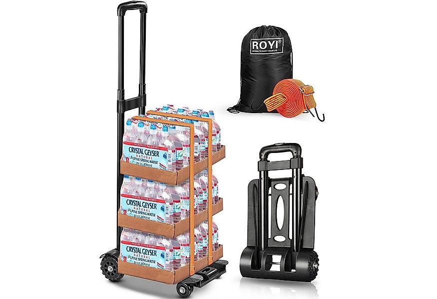 POPOLIC Einkaufstrolley Leichter, langlebiger faltbarer 4-Rad-Transportwage günstig online kaufen