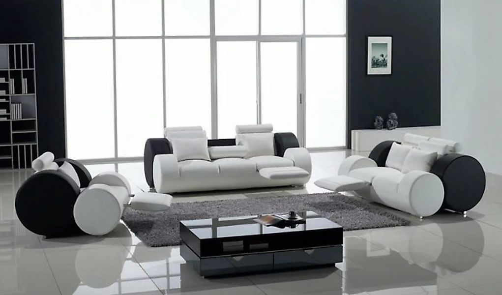 JVmoebel Sofa Sofagarnitur Set Design Sofas Polster Leder 311 Sitzer Couche günstig online kaufen