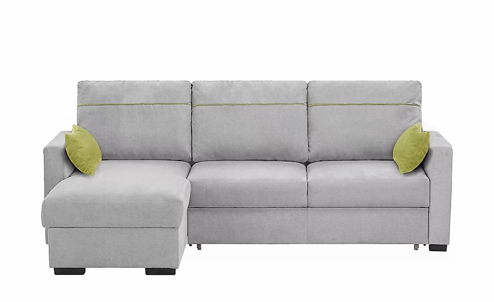 Ecksofa  Simba ¦ silber ¦ Maße (cm): B: 232 H: 87 T: 158 Polstermöbel > Sof günstig online kaufen