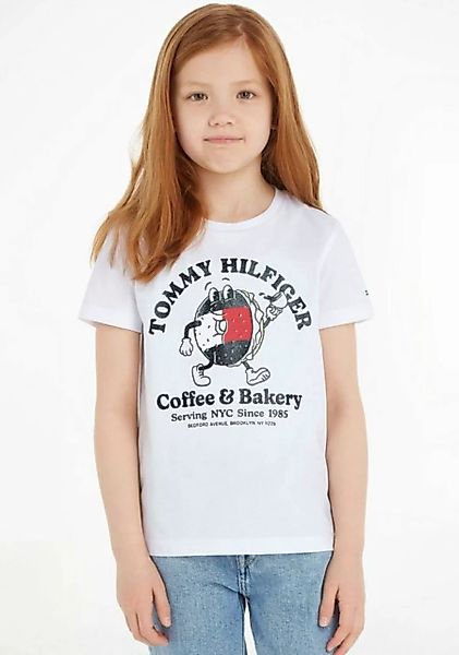 Tommy Hilfiger T-Shirt TOMMY BAGELS TEE S/S mit großem Druck günstig online kaufen