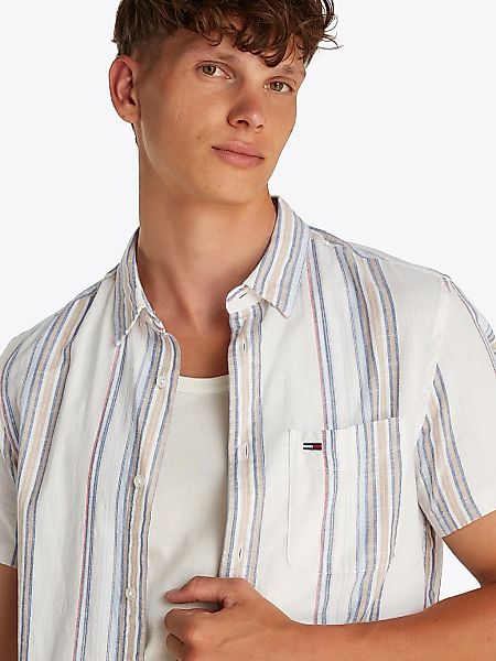 Tommy Jeans Kurzarmhemd TJM REG SLUB günstig online kaufen