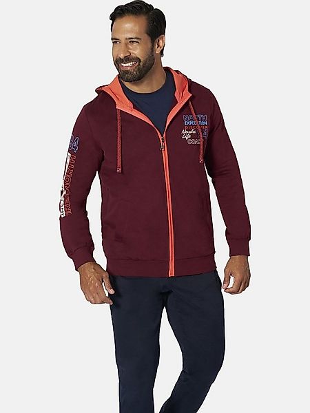 Jan Vanderstorm Kapuzensweatjacke RODERICH aus atmungsaktiver Baumwolle günstig online kaufen