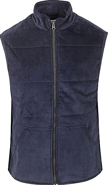 KnowledgeCotton Apparel Corduroy Bodywarmer Navy - Größe XL günstig online kaufen