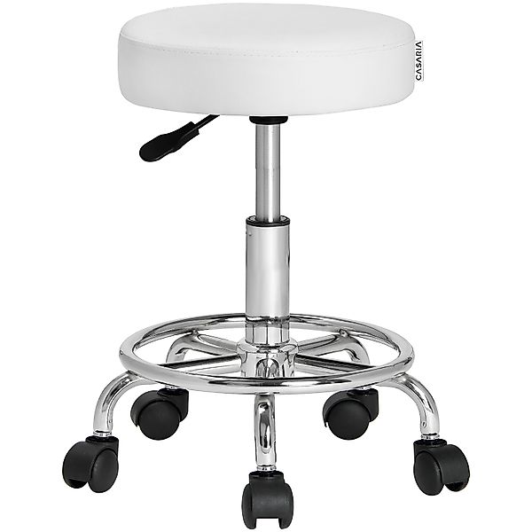 Casaria Drehhocker, Lehne Höhenverstellbar 10cm Polsterung 360°C Drehbar 46 günstig online kaufen