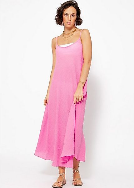 SASSYCLASSY Strandkleid Sommerkleid Damen lang aus transparentem Musselin M günstig online kaufen