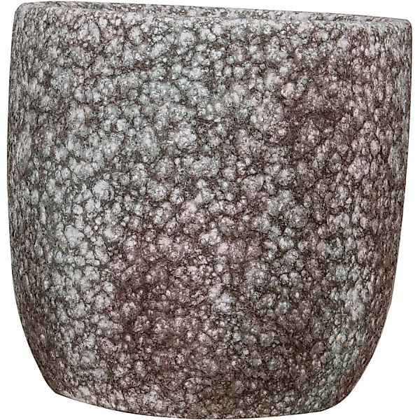 Keramik-Übertopf Vulcano Ø 14 cm x 13 cm Dunkelgrün günstig online kaufen