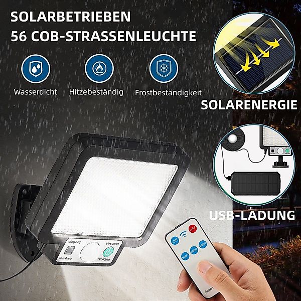 WILGOON Wandleuchte Solarlampen für Außen, 56 günstig online kaufen