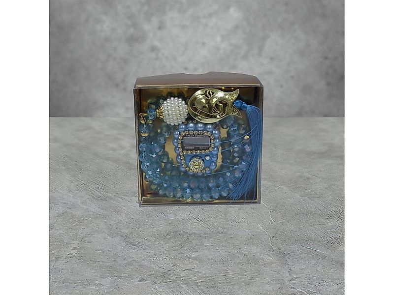 Aymasal Perlenketten-Set 2er Kristall 99 Gebetskette & Handzähler Strass Dh günstig online kaufen