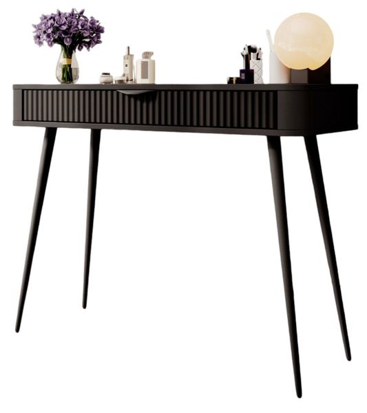 Compleo Schminktisch mit Schublade, Glamour Beige/Schwarz, günstig online kaufen