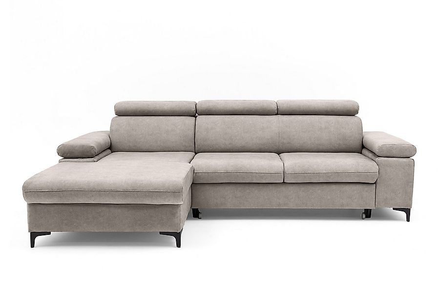 Muffo Ecksofa Ecke mit verstellbaren Kopfteilen MAVIC, Verstellbare Kopfstü günstig online kaufen