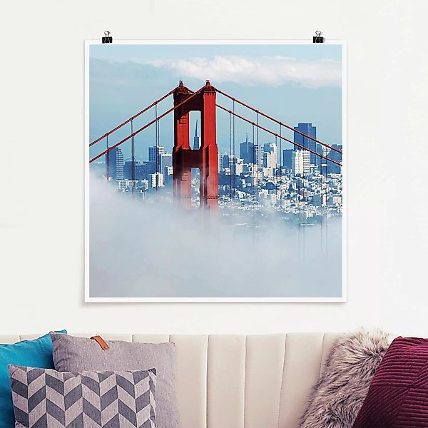 Poster Architektur & Skyline - Quadrat Good Morning San Francisco! günstig online kaufen