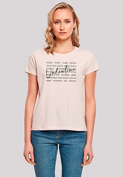 F4NT4STIC T-Shirt Valentine Herz Hugs Kisses Love Flowers Joy Premium Quali günstig online kaufen