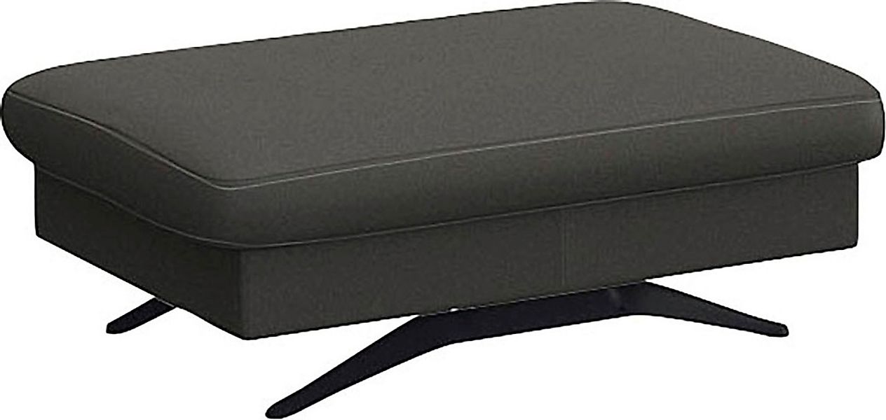 FLEXLUX Pouf "Glow Sitzhocker, Polsterhocker" Hocker mit Stauraum, Fuß schw günstig online kaufen