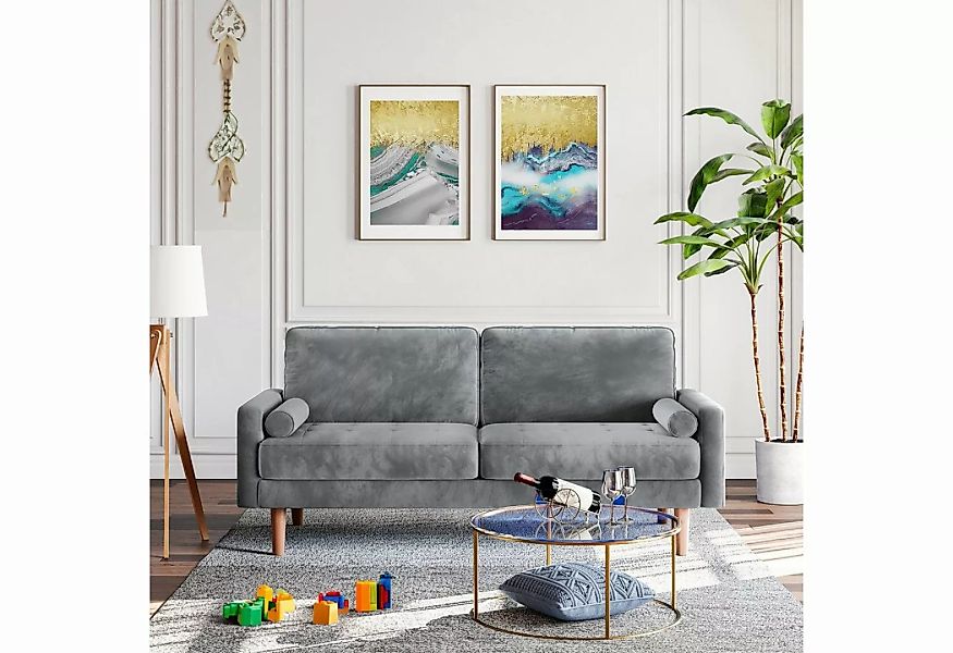 Vesgantti Sofa 3 Sitzer Sofa Gästesofa Modern Couch 176cm verlängern 2er Si günstig online kaufen