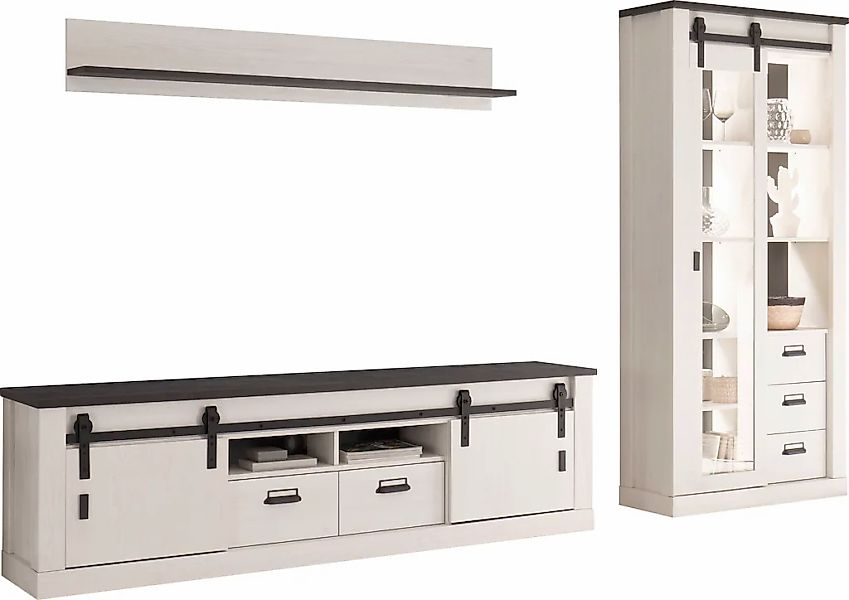 Home affaire Wohnwand "SHERWOOD" 3 Stk. tlg. günstig online kaufen