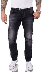 Rock Creek Straight-Jeans Herren Jeans Stonewashed günstig online kaufen