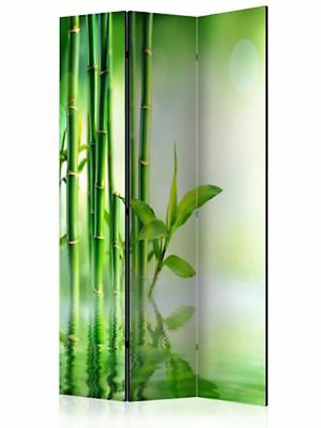 artgeist Paravent Green Bamboo [Room Dividers] grün/gelb Gr. 135 x 172 günstig online kaufen