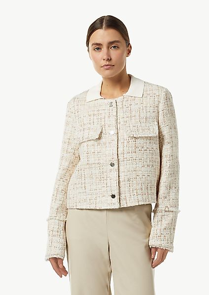 comma Funktionsjacke Indoor-Jacke Kurze Boucléjacke mit günstig online kaufen