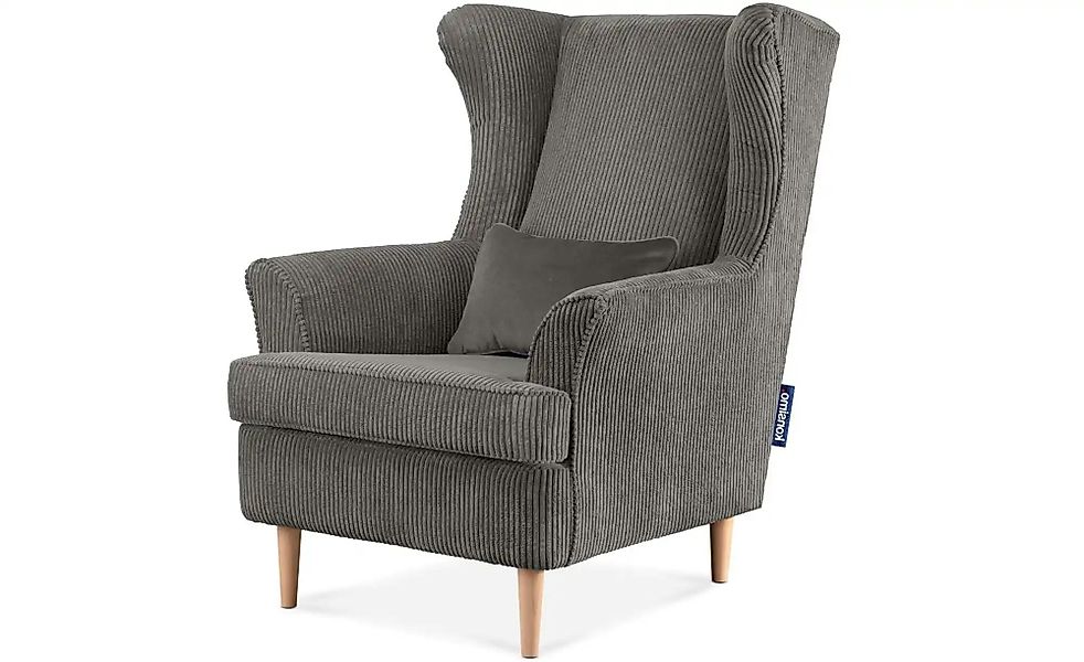 KONSIMO Ohrensessel  Stralis ¦ grau ¦ Maße (cm): B: 82 H: 108 Polstermöbel günstig online kaufen