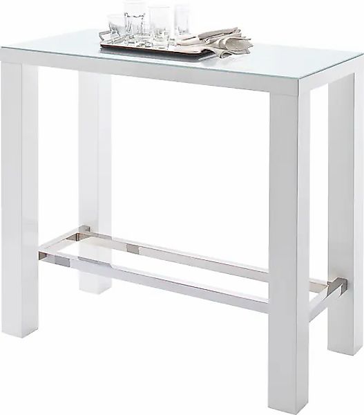 MCA furniture Bartisch »Jam«, Bartisch weiß hochglanz, Küchentisch, Stehtis günstig online kaufen