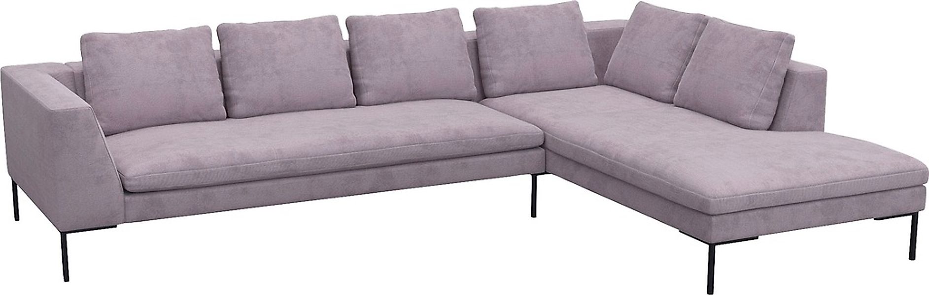 FLEXLUX Ecksofa "Loano, superbequemer Sitzkomfort durch Kaltschaum im Sitz, günstig online kaufen