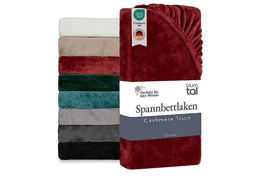 Blumtal Spannbettlaken Spannbettlaken Cashmere Touch - Oeko-TEX zert. Bettl günstig online kaufen