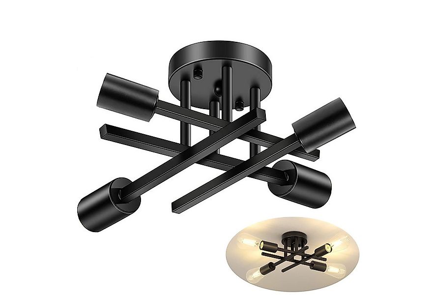 MUPOO Deckenleuchte LED Deckenleuchte,Moderner Kronleuchter,4/6 Flammige De günstig online kaufen