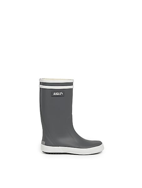 Aigle Regenstiefel Lolly-Pop 2 grau/weiß Gummistiefel günstig online kaufen