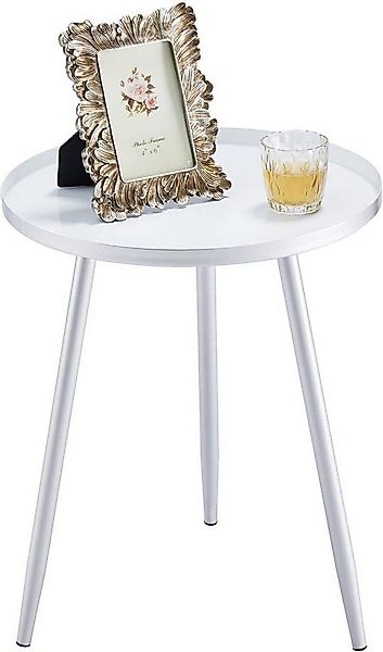 Diyarts Beistelltisch (Metall, Couchtisch Rund), mit Schutzrand, Skandinavi günstig online kaufen