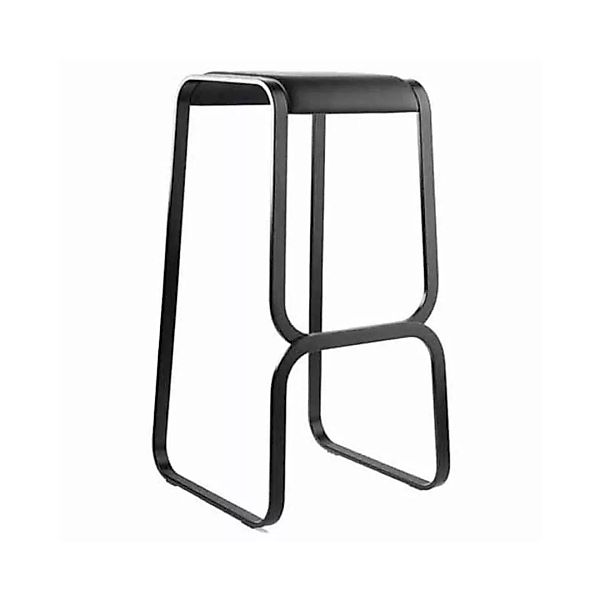 la palma - Continuum S108 Barhocker Sitzfläche Leder 80cm - schwarz/Sitzflä günstig online kaufen