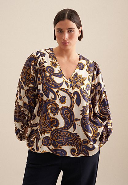 seidensticker Shirtbluse Schwarze Rose 3/4-Arm V-Neck günstig online kaufen