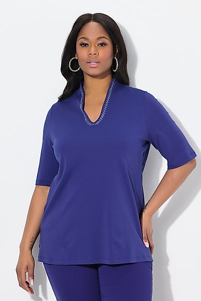 Ulla Popken T-Shirt Pima Cotton Shirt günstig online kaufen