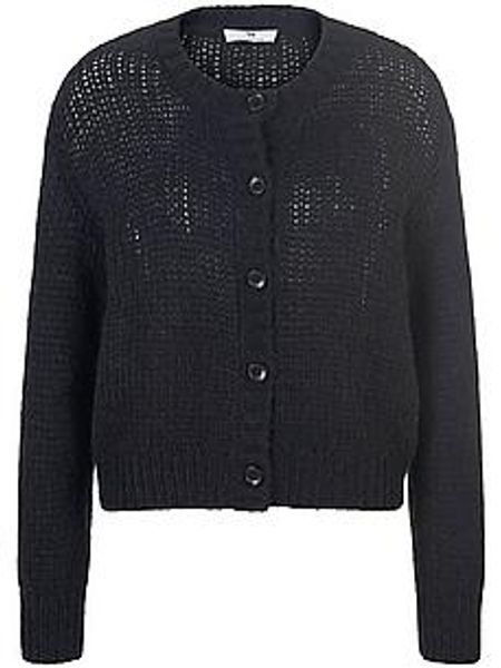 Strickjacke überschnittener Schulter Peter Hahn schwarz günstig online kaufen