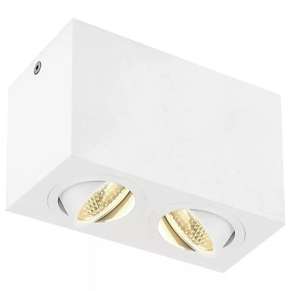 LED Deckenaufbauleuchte TriLEDo Double in Weiß 2x7W 1100lm günstig online kaufen