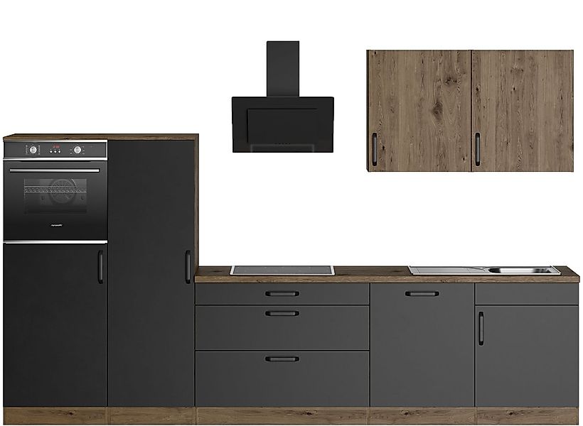 wiho Küchen Küchenzeile Elba, wahlweise mit Hanseatic E-Geräten, Breite 330 günstig online kaufen