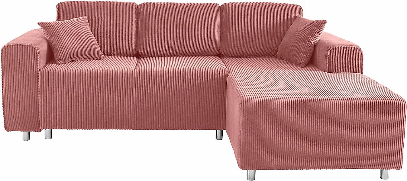 Home affaire Ecksofa "Györ" L-Form, wahlweise mit Bettfunktion und Bettkast günstig online kaufen