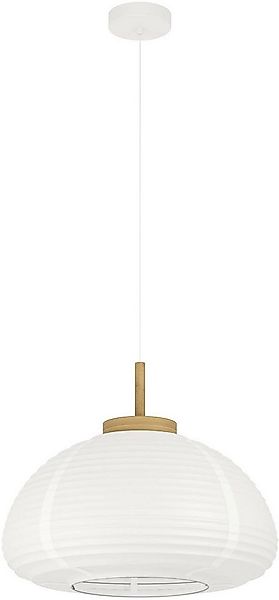 EGLO Hängeleuchte Summerhill Hängelampe 1-fach, Japan-Stil, Metall, Holz un günstig online kaufen