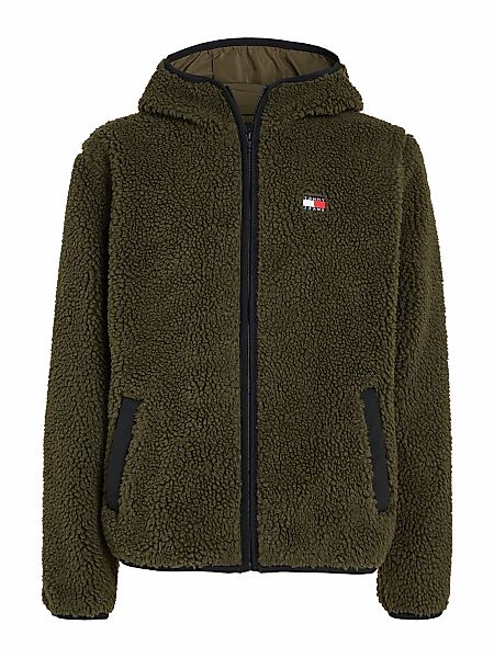 Tommy Jeans Plüschjacke "TJM REG BADGE TEDDY ZIP TRU EXT", mit Kapuze, Frei günstig online kaufen