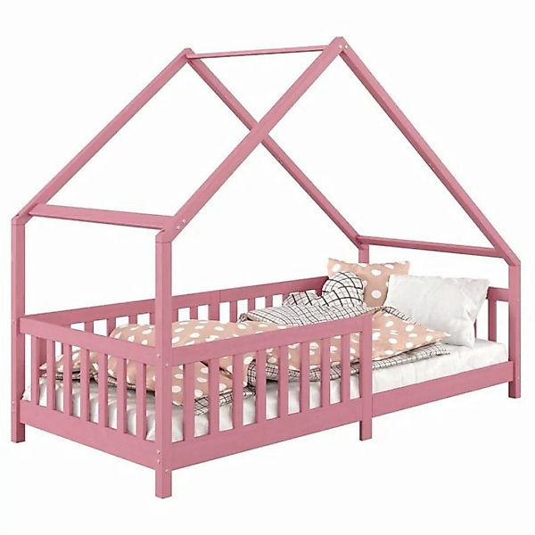 IDIMEX Kinderbett CORA, Hausbett Montessori Bett 90 x 200 Kinderbett Rausfa günstig online kaufen