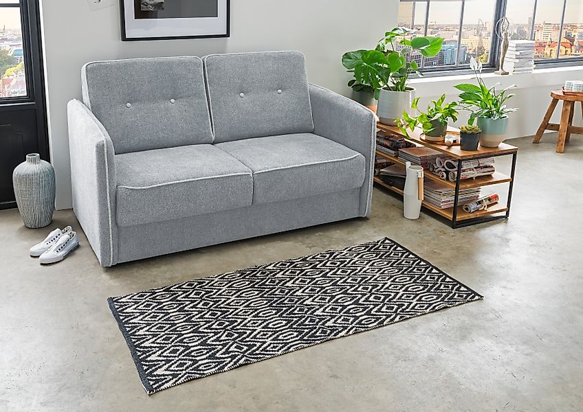 Home affaire Schlafsofa "Merina", mit zweigeteilter Bettfunktion, Auszug na günstig online kaufen