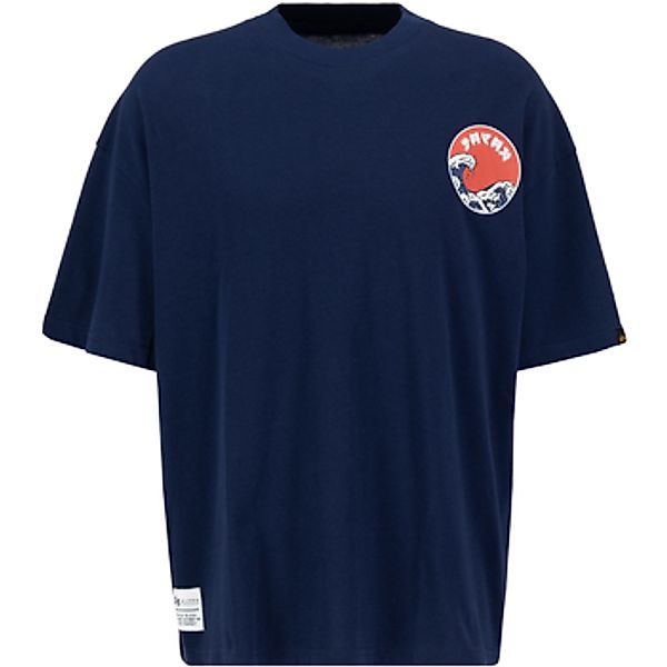 Alpha Industries  T-Shirt Japan Wave Warrior T-Shirt - ultra navy günstig online kaufen