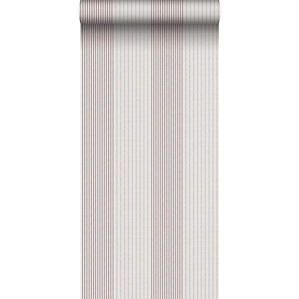 Sanders & Sanders Tapete Streifen Dunkelrot und Grau 53 cm x 10.05 m günstig online kaufen