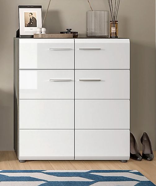 INOSIGN Schuhschrank »Rumba, Breite 80 cm, Hochglanz Front, 2 Türen, 4 Einl günstig online kaufen