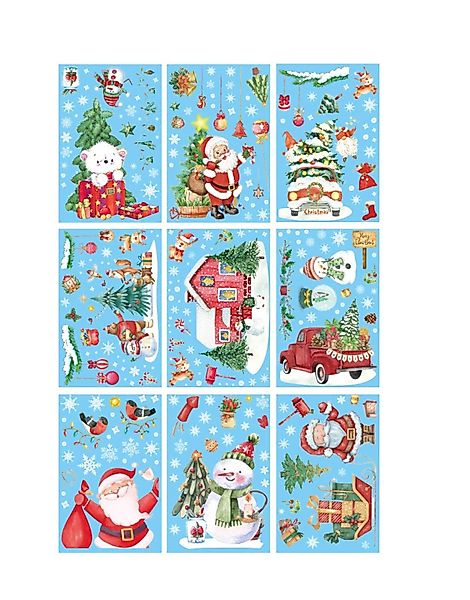 EXTSUD Fensterbild Weihnachtsaufkleber, wiederverwendbar, selbstklebend, We günstig online kaufen