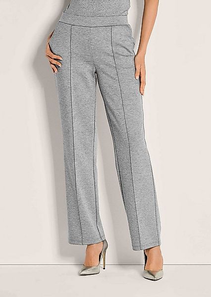 MADELEINE Jerseyhose Kurzgröße: Weite Schlupfhose mit Biesen Weiche Jerseyh günstig online kaufen