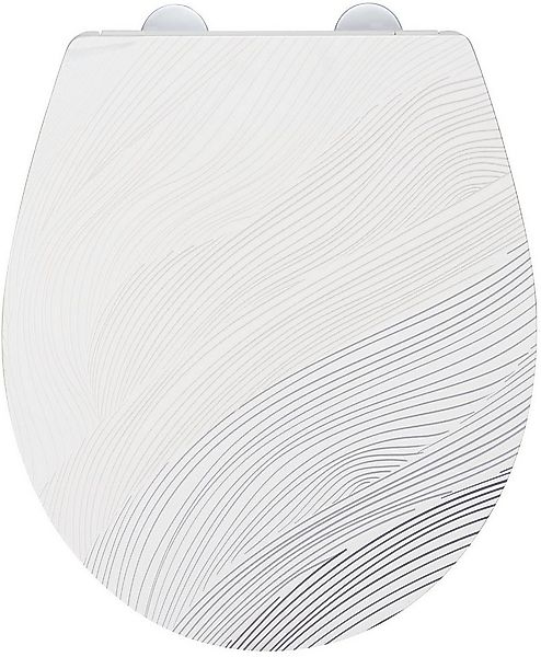 WENKO WC-Sitz Menin, Toilettensitz aus Duroplast mit Relief-Oberfläche, Abs günstig online kaufen