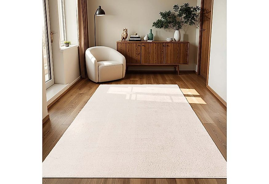 TaraCarpet Teppich Supersoft Kurzflorteppich Fiona Uni, rechteckig, Höhe: 1 günstig online kaufen