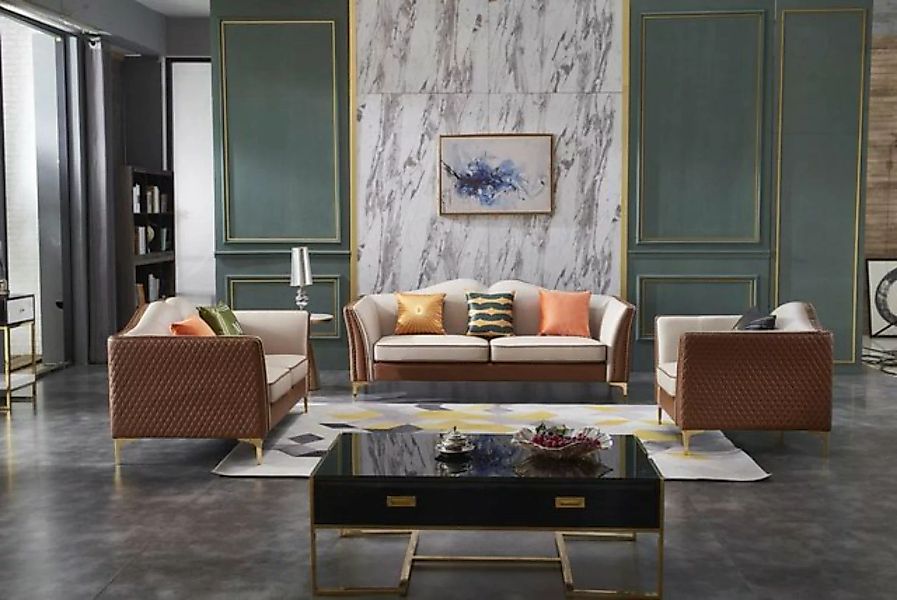 JVmoebel Sofa Sofagarnitur 3+2+1 Sitzer Klassischer Wohnlandschaft, Made in günstig online kaufen